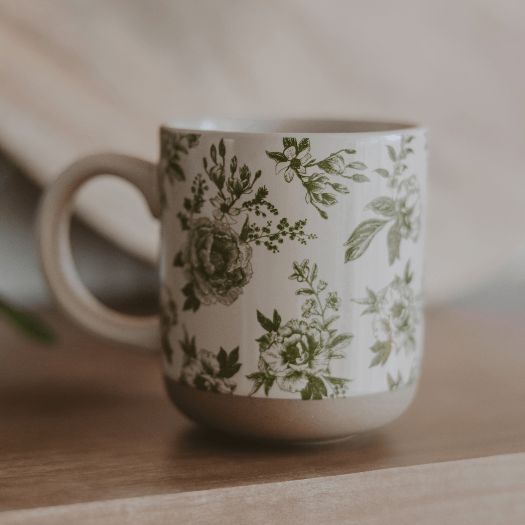 Taza de café de cerámica verde Delft de 450 ml