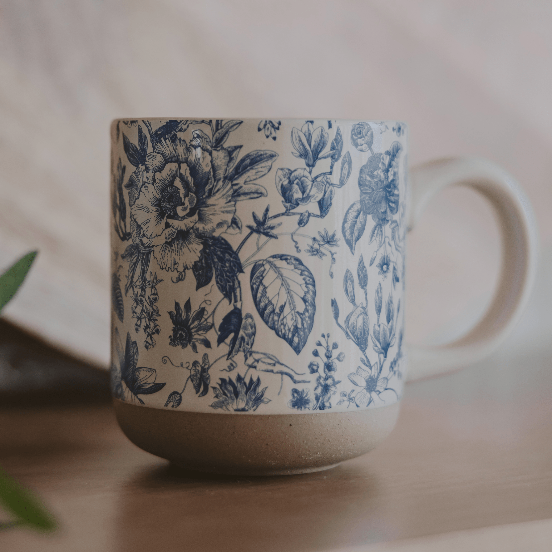 Taza de café de cerámica azul de Delft de 400 ml
