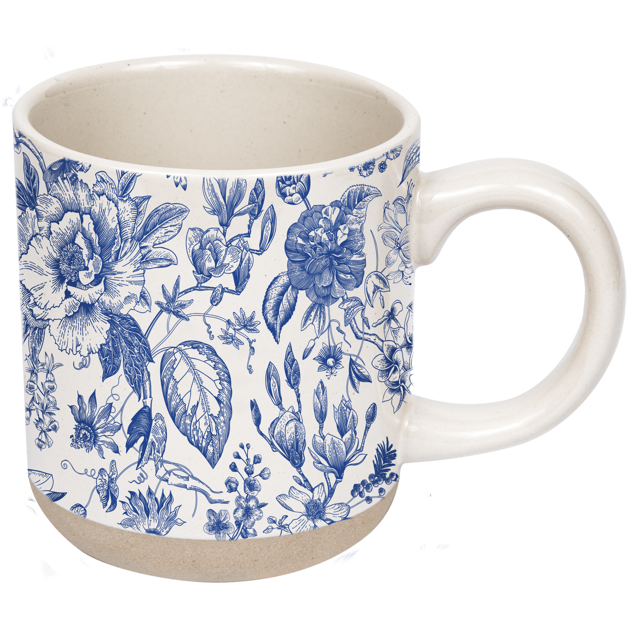Taza de café de cerámica azul de Delft de 400 ml