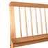 Cama de madera maciza con estructura de husillo de estilo moderno de mediados de siglo
