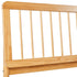 Cama de madera maciza con estructura de husillo de estilo moderno de mediados de siglo