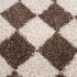 Alfombra lavable a cuadros marrón Canika