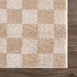 Alfombra lavable a cuadros color crema Canika 