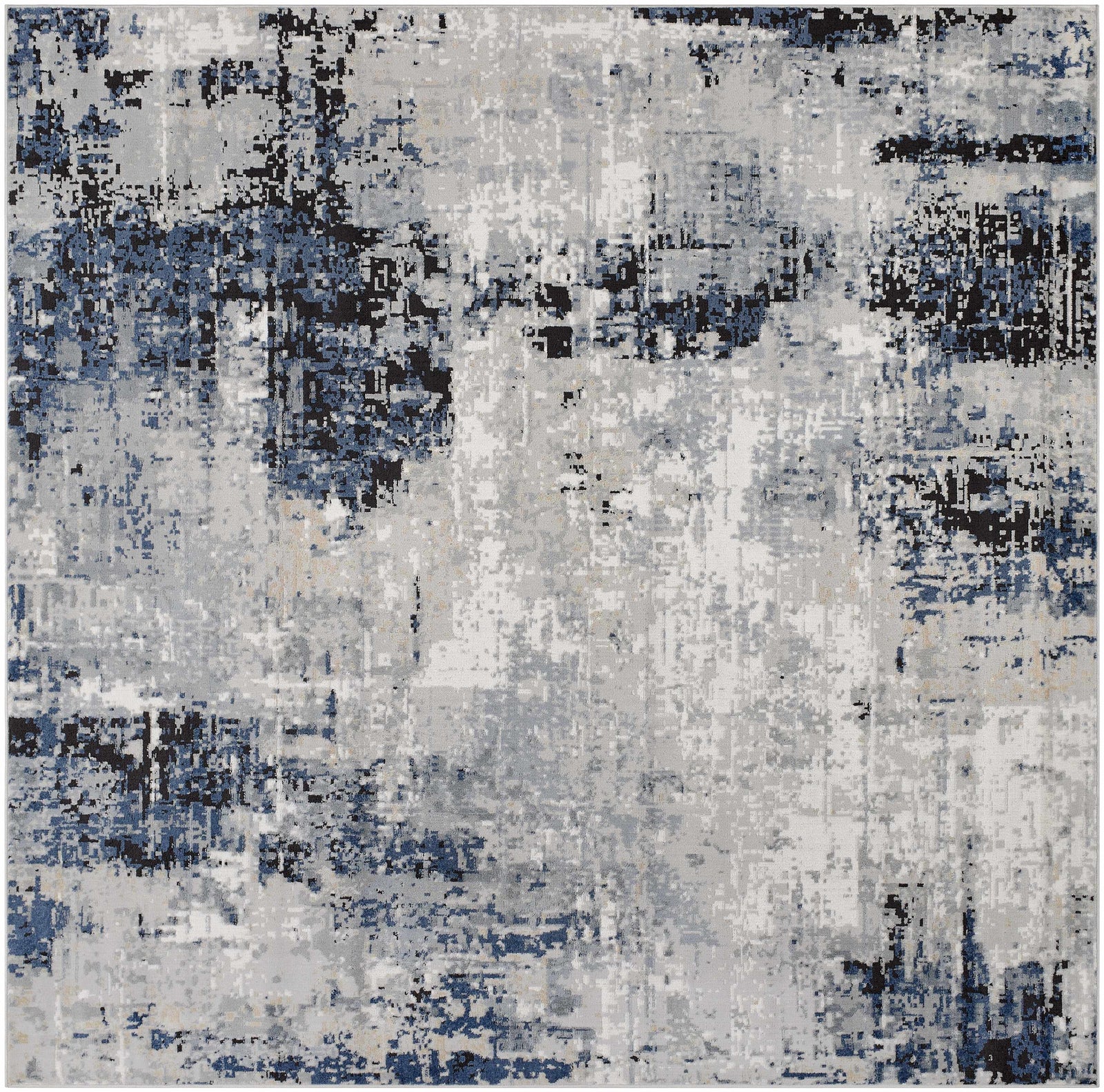 Alfombra abstracta azul Campsall - Promoción