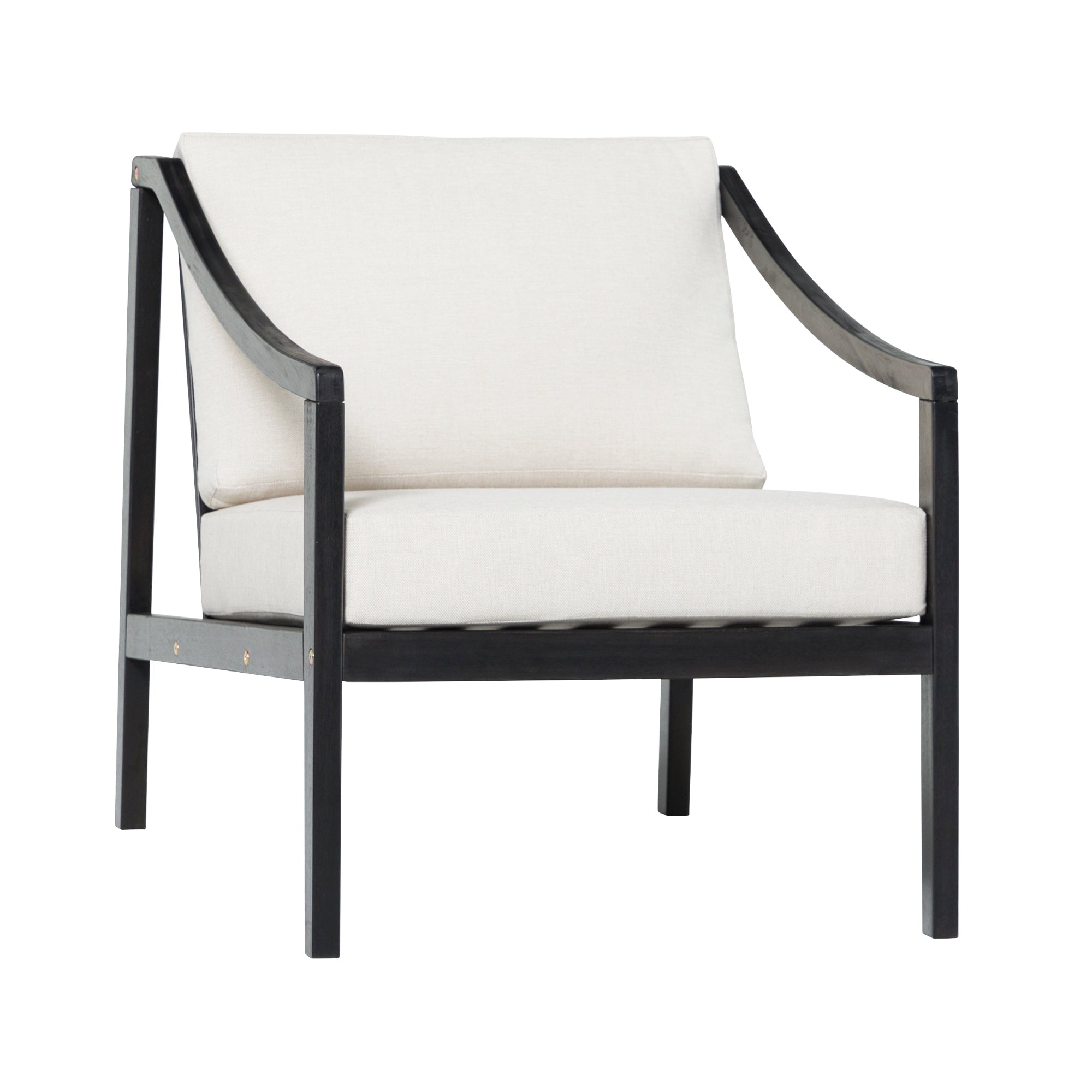 Sillón de exterior moderno de madera maciza de Colonia