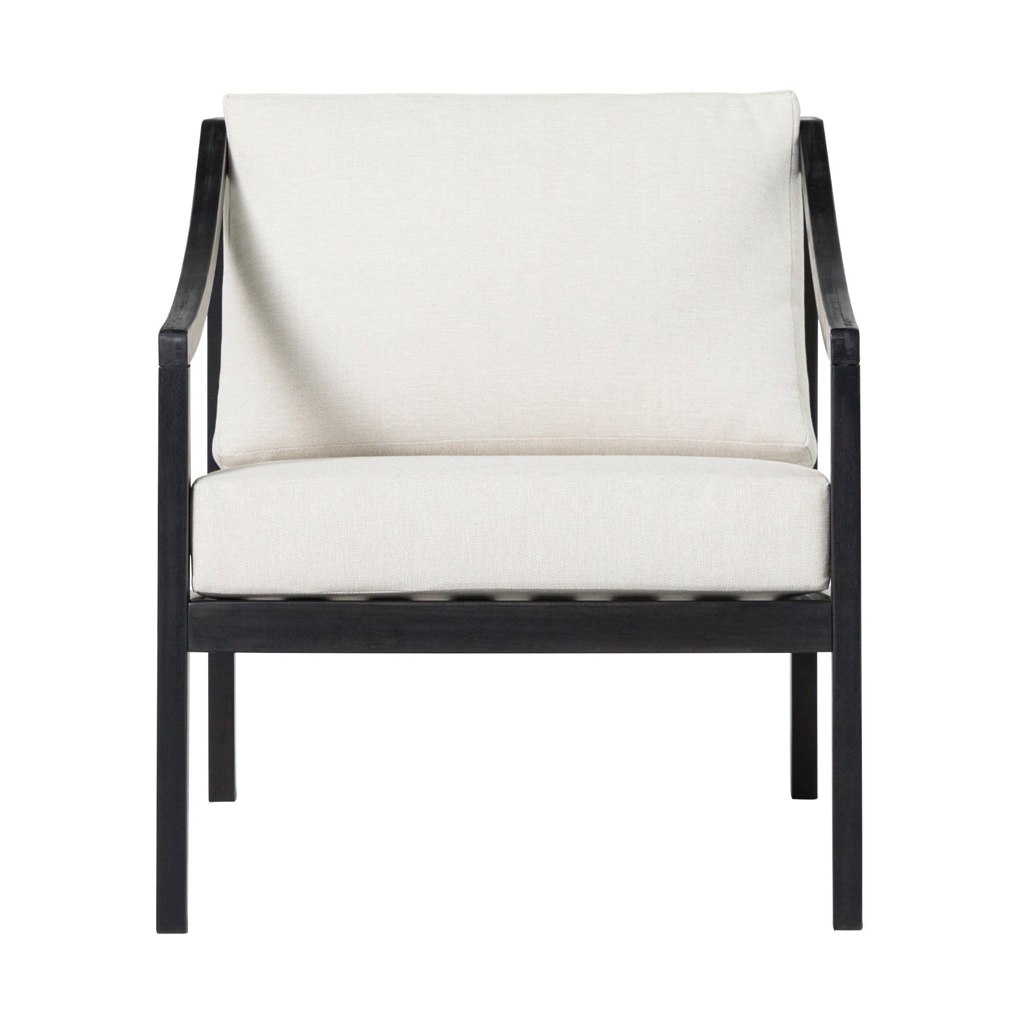 Sillón de exterior moderno de madera maciza de Colonia