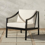 Sillón de exterior moderno de madera maciza de Colonia