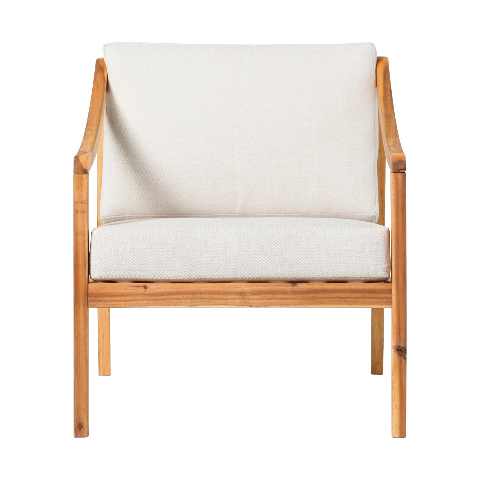 Sillón de exterior moderno de madera maciza de Colonia