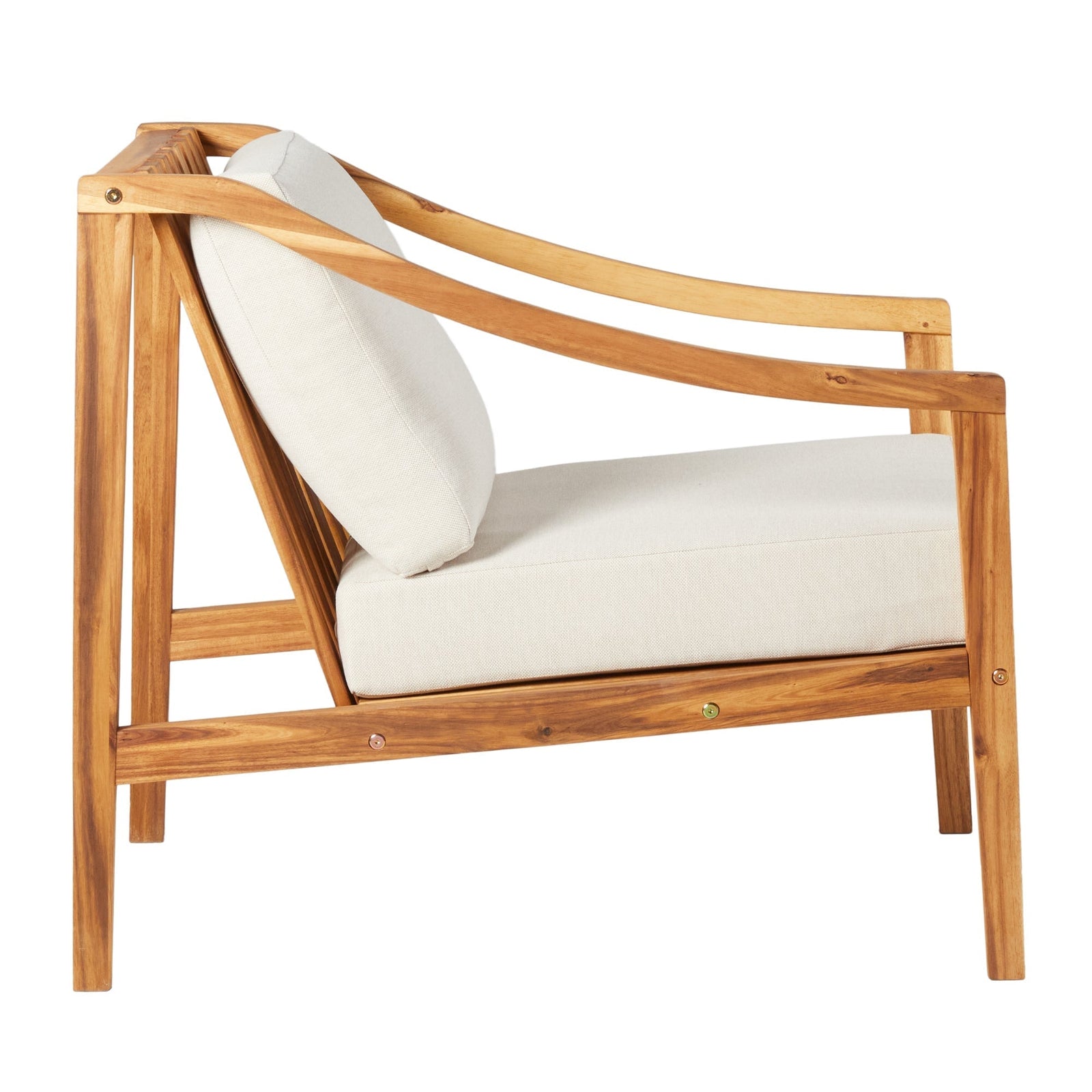 Sillón de exterior moderno de madera maciza de Colonia
