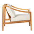 Sillón de exterior moderno de madera maciza de Colonia