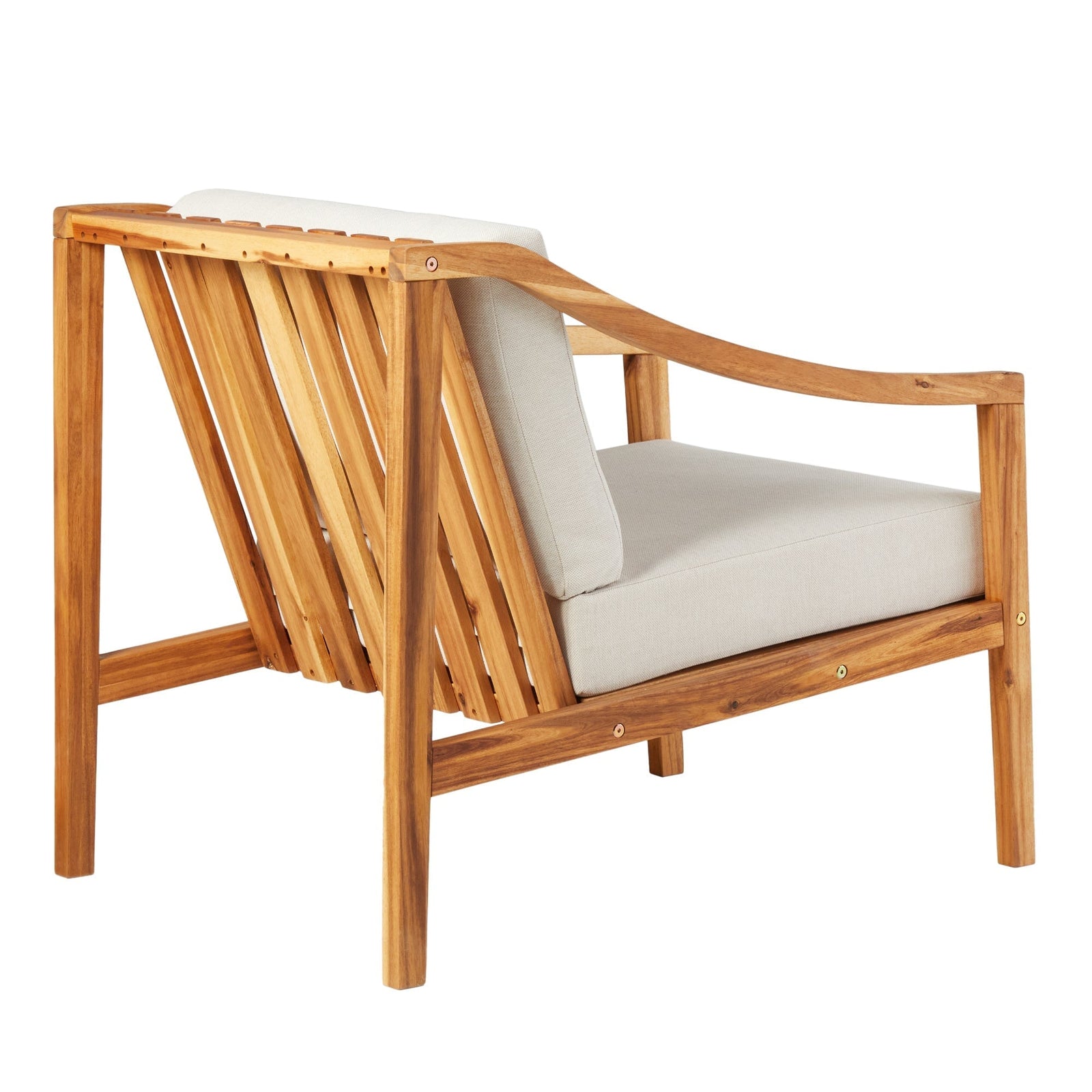 Sillón de exterior moderno de madera maciza de Colonia