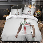Juego de cama con estampado de Cristiano Ronaldo CR7, edredón y funda de edredón