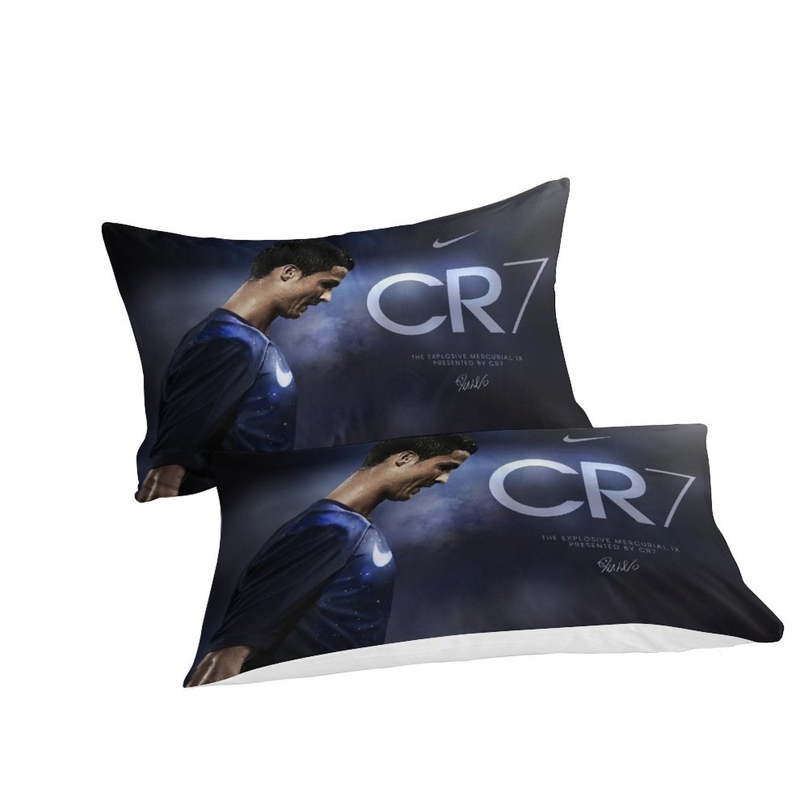 Juego de cama con estampado de Cristiano Ronaldo CR7, edredón y funda de edredón
