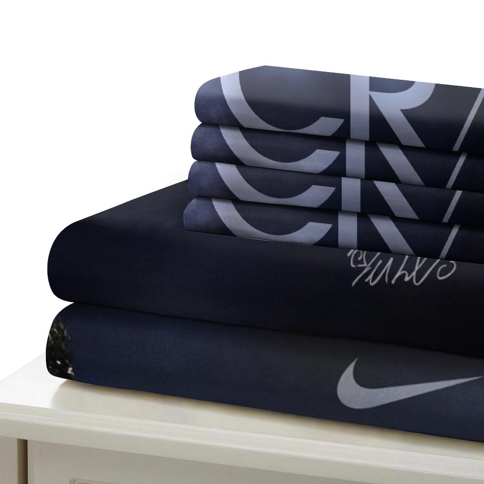 Juego de cama con estampado de Cristiano Ronaldo CR7, edredón y funda de edredón