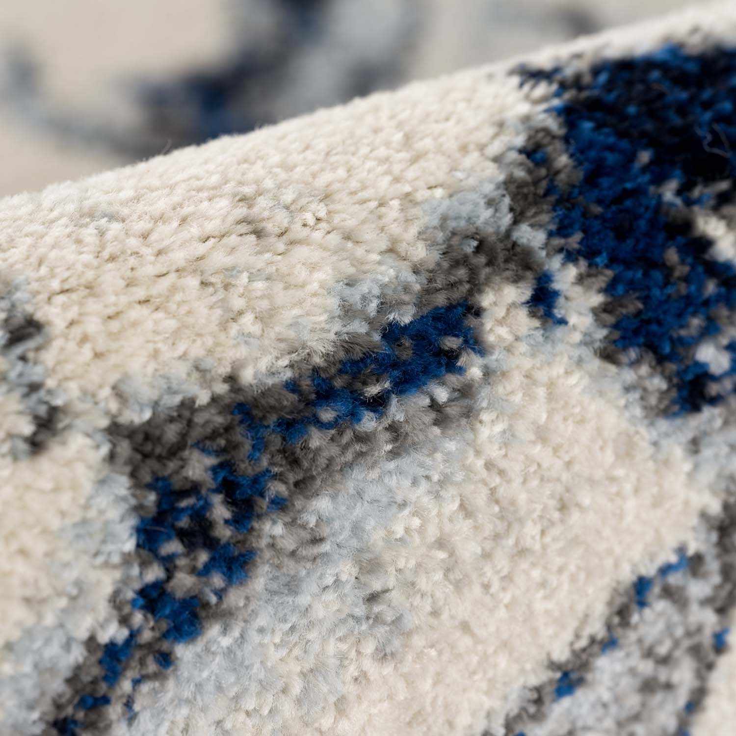 Alfombra de mármol azul crema Glendon
