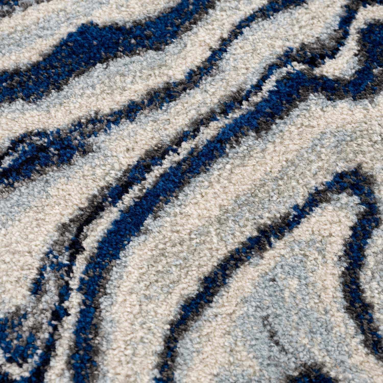 Alfombra de mármol azul crema Glendon
