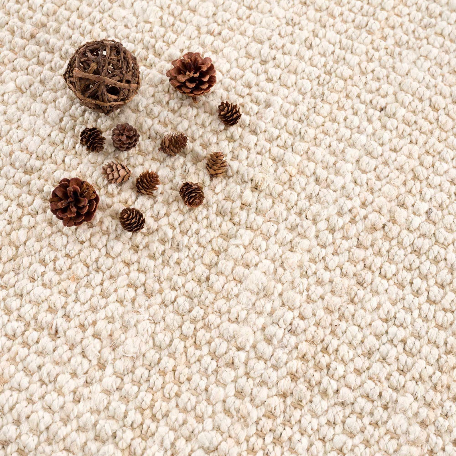 Alfombra de yute blanqueada de Senneterre
