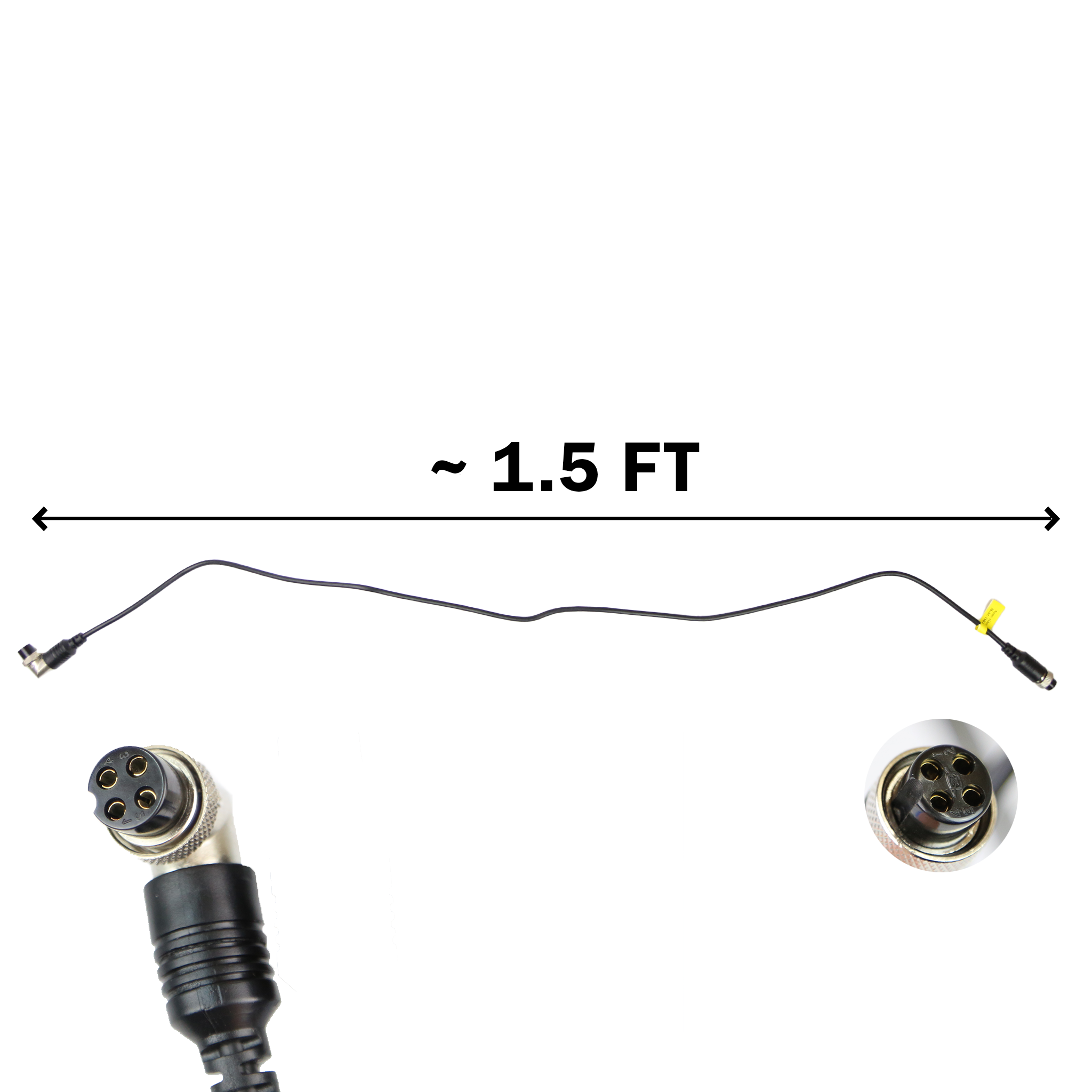 Cable de vídeo flexible de 4 pines y 4 pines para carrete y estación de control Forbest