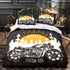 Juego de cama con funda de edredón y estampado Cafe Racer sin relleno
