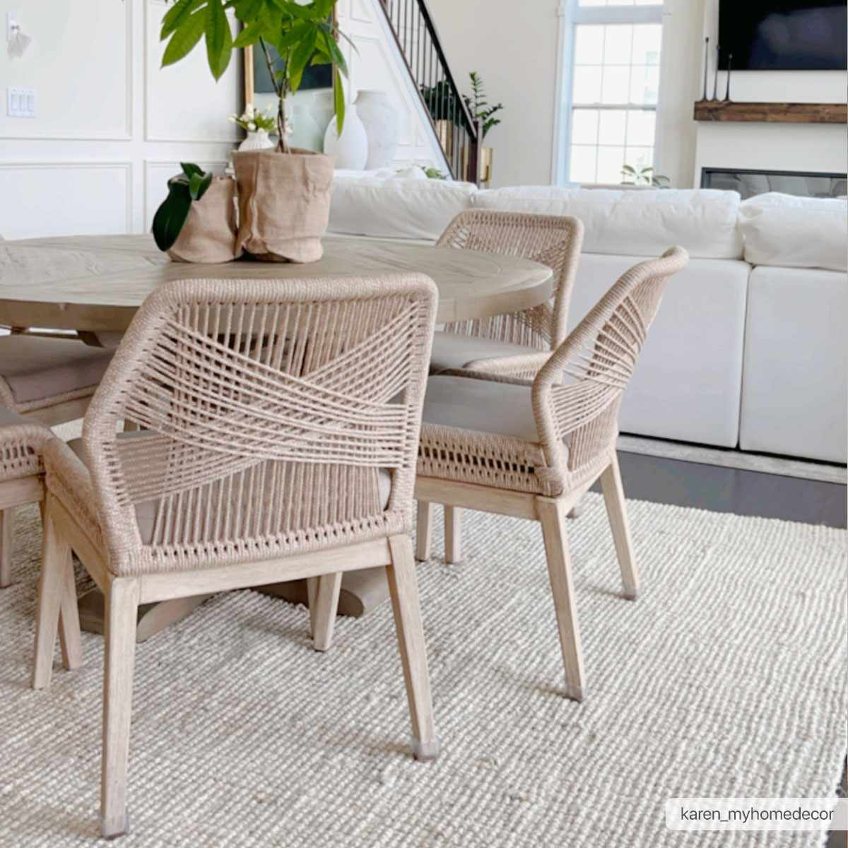 Alfombra de yute color beige Calla - Livabliss x Becki Owens