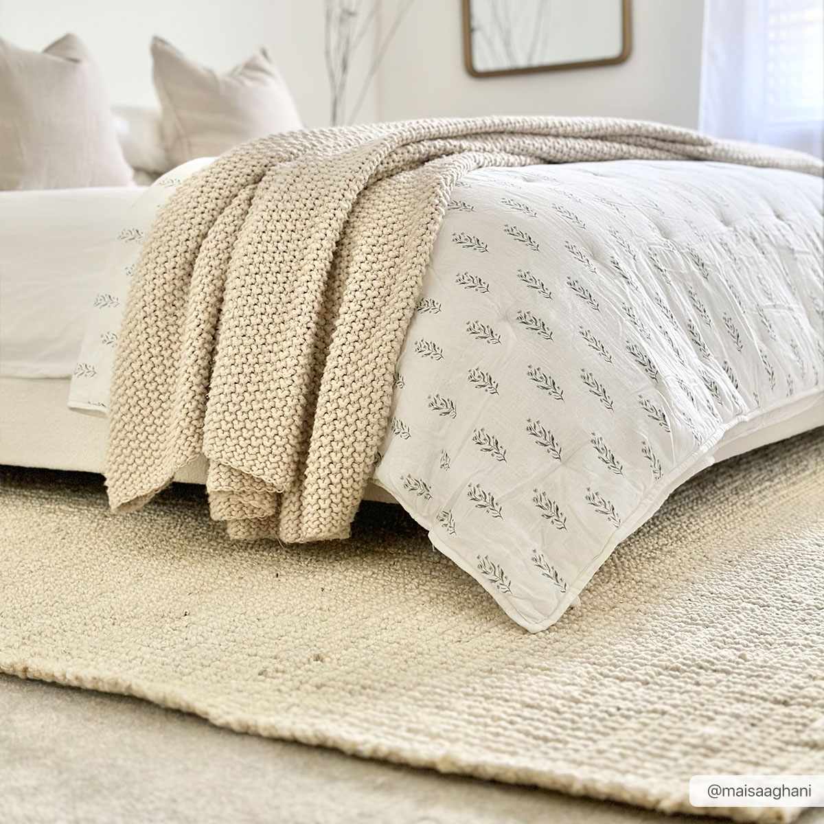 Alfombra de yute color beige Calla - Livabliss x Becki Owens