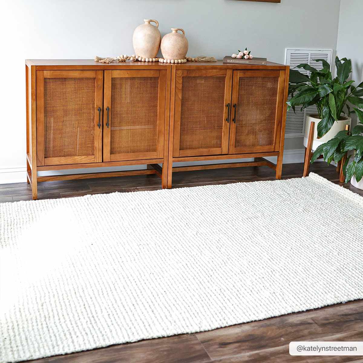Alfombra de yute color beige Calla - Livabliss x Becki Owens