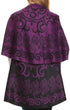 Sakkas Balie Reversable Printed Mid Weight Warm Poncho Throw Shawl / Cardigan