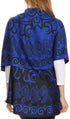 Sakkas Balie Reversable Printed Mid Weight Warm Poncho Throw Shawl / Cardigan
