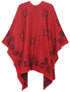Sakkas Lupe Womens Reversible Poncho Wrap Cape Shawl Sweater Coat Cardigan Pattern