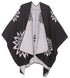 Sakkas Lupe Womens Reversible Poncho Wrap Cape Shawl Sweater Coat Cardigan Pattern