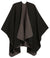 Poncho chal grande reversible para mujer Sakkas Mari, bufanda, capa, ruana y manta