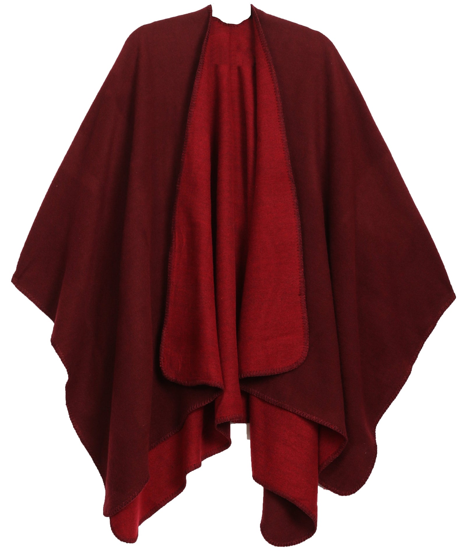 Poncho chal grande reversible para mujer Sakkas Mari, bufanda, capa, ruana y manta