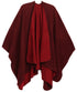 Poncho chal grande reversible para mujer Sakkas Mari, bufanda, capa, ruana y manta