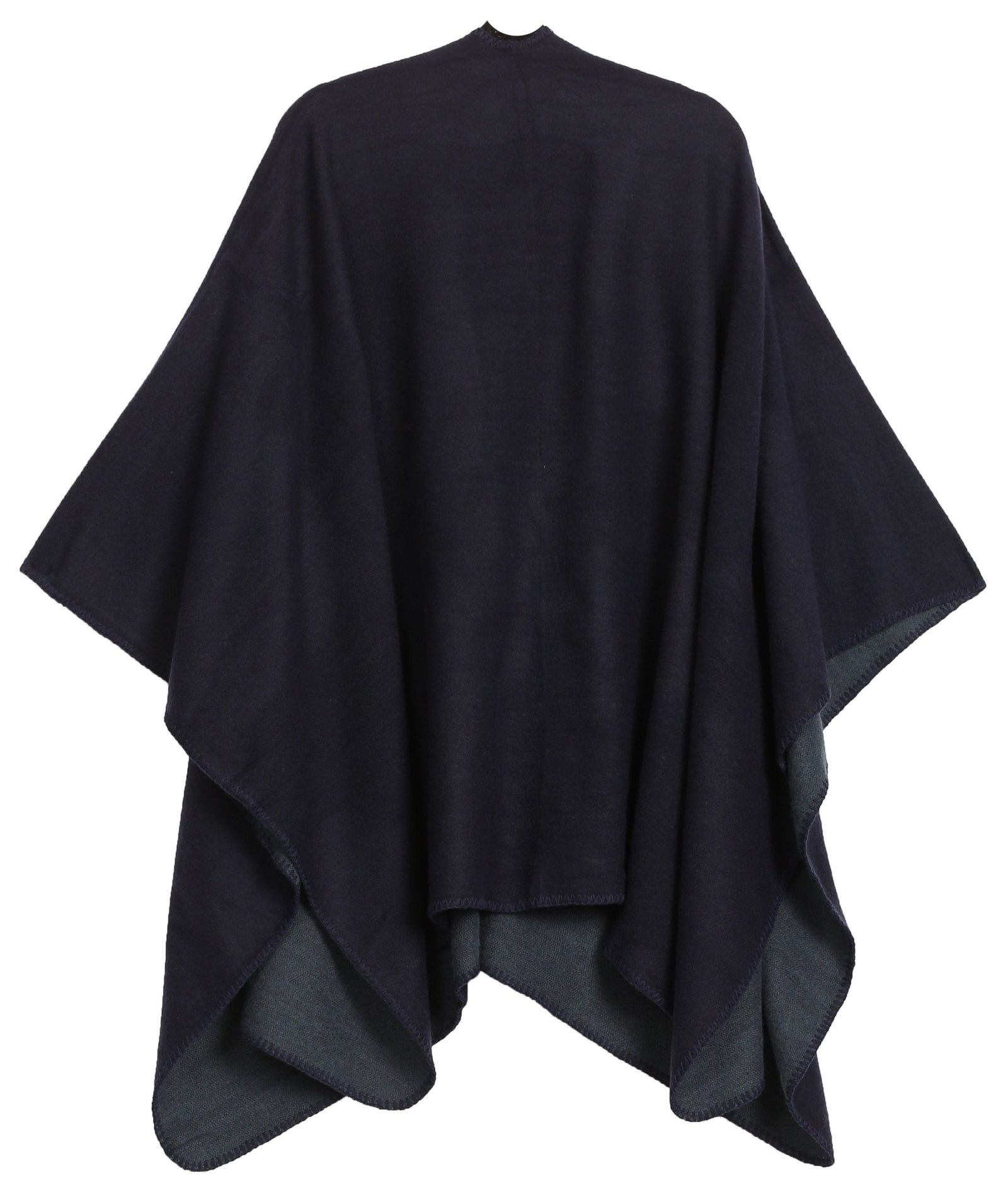 Poncho chal grande reversible para mujer Sakkas Mari, bufanda, capa, ruana y manta