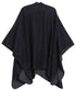 Poncho chal grande reversible para mujer Sakkas Mari, bufanda, capa, ruana y manta