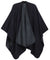 Poncho chal grande reversible para mujer Sakkas Mari, bufanda, capa, ruana y manta