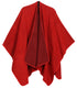 Poncho chal grande reversible para mujer Sakkas Mari, bufanda, capa, ruana y manta