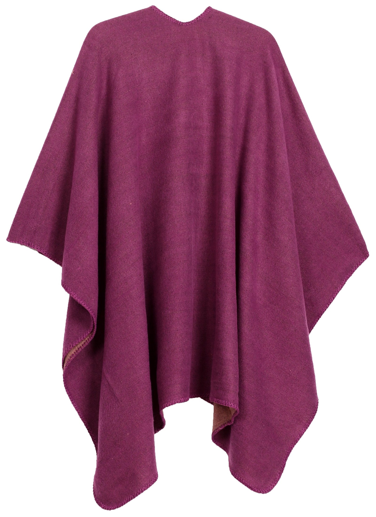 Poncho chal grande reversible para mujer Sakkas Mari, bufanda, capa, ruana y manta