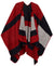 Poncho chal grande reversible para mujer Sakkas Mari, bufanda, capa, ruana y manta