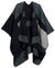 Poncho chal grande reversible para mujer Sakkas Mari, bufanda, capa, ruana y manta