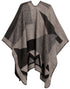 Poncho chal grande reversible para mujer Sakkas Mari, bufanda, capa, ruana y manta