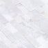 Carrara White Ledger Multi-surface 3D Panel 6"x24" Marble Wall Tile - Full Truckload