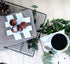 Bianco Carrara White Marble 5"x5" Coasters Semi-polished set of 4