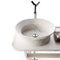Lavabo de baño pulido con diseño especial de mármol y piedra natural sobre tocador