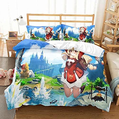 Cartoon Animation Cosplay Bedding Set Quilt Cover Without Filler