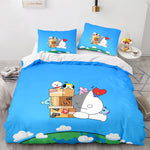 Cartoon BT21 BTS Bedding Set Quilt Duvet Cover Bedding Sets