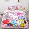 Cartoon BT21 BTS Bedding Set Quilt Duvet Cover Bedding Sets