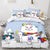 Juego de cama con edredón y funda de edredón con dibujos animados BT21 BTS Butter