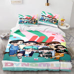 Juego de cama con edredón y funda de edredón con dibujos animados BT21 BTS Butter