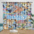 Cartoon Bluey Curtains Blackout Window Drapes Kids Room Decoration